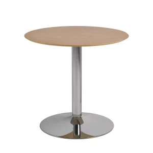 Stolik kawowy okrągły ELENA fi 80 drewniany/metalowy