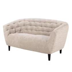 Sofa pikowana dwuosobowa SORA beżowa