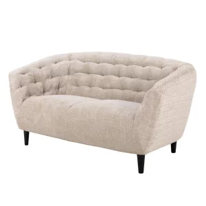 Sofa pikowana dwuosobowa SORA beżowa