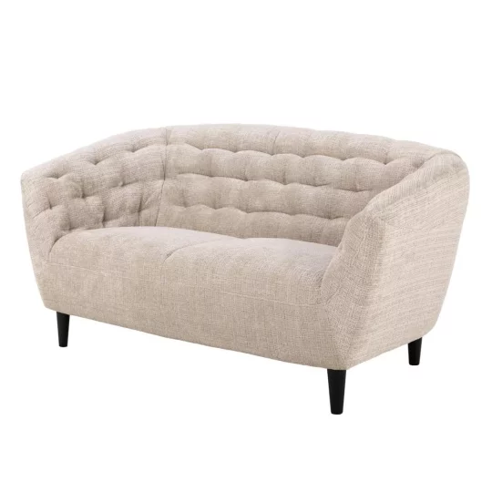 Sofa pikowana dwuosobowa SORA beżowa