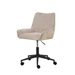 Krzesło biurowe tapicerowane BIZA beżowe