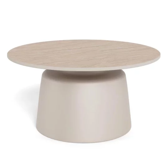 Stolik kawowy MILOS fi 70 beżowy