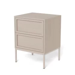 Szafka nocna z szufladami DANTE beżowa
