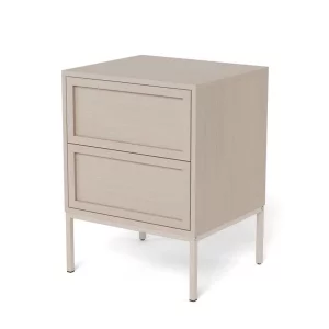 Szafka nocna z szufladami DANTE beżowa