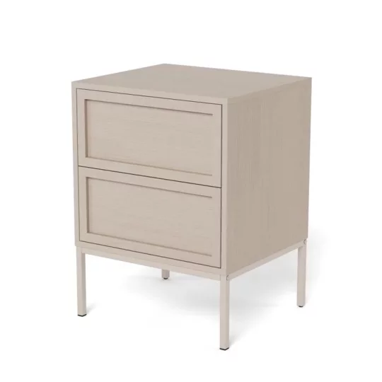 Szafka nocna z szufladami DANTE beżowa