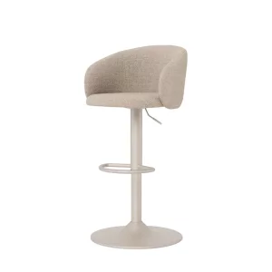 Hoker tapicerowany obrotowy ZANE beżowy