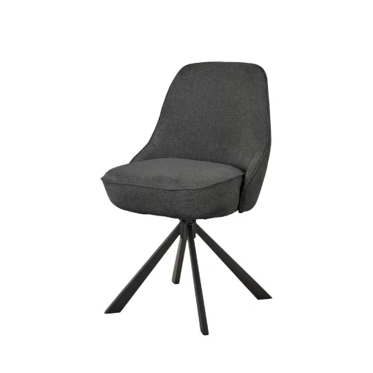 Krzesło tapicerowane MYKONOS ciemnoszare