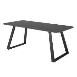 Stół prostokątny MALAVI 180x90 czarny