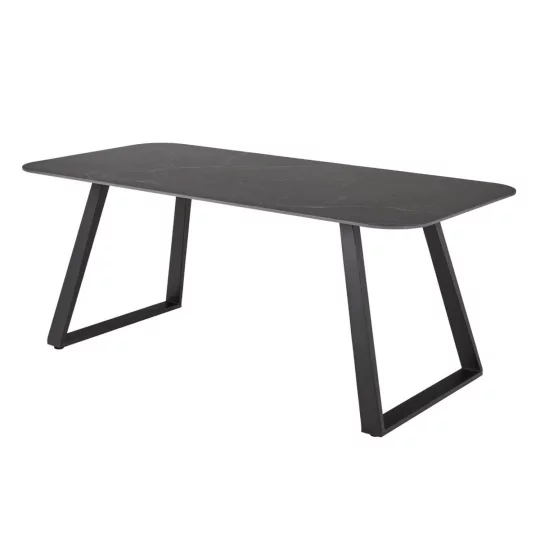 Stół prostokątny MALAVI 180x90 czarny