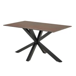 Stół prostokątny RITA 135x80 brązowy