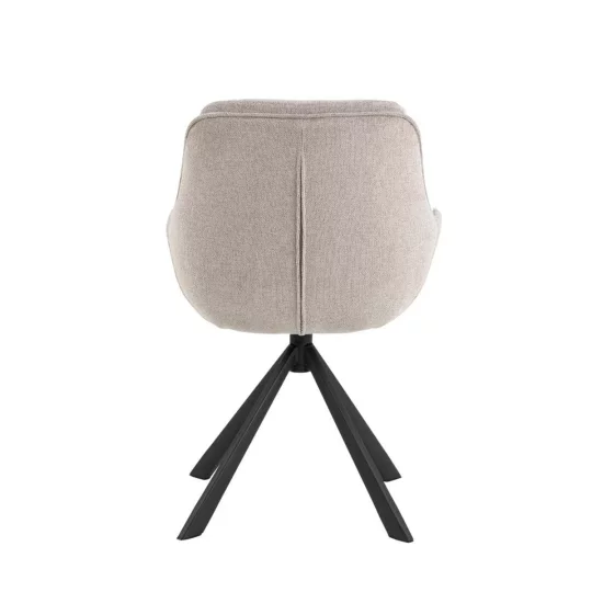 Krzesło tapicerowane ROCO szarobeżowe - Zdjęcie 5