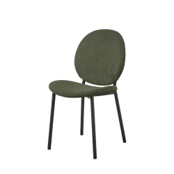 Krzesło tapicerowane DOVER zielone