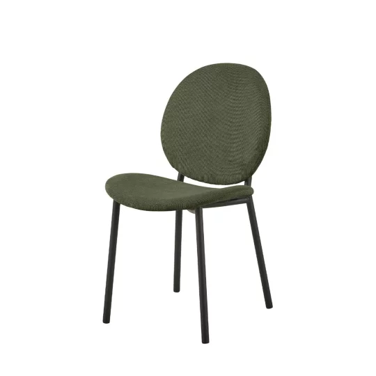 Krzesło tapicerowane DOVER zielone