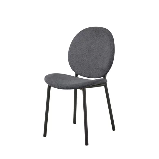 Krzesło tapicerowane DOVER szare