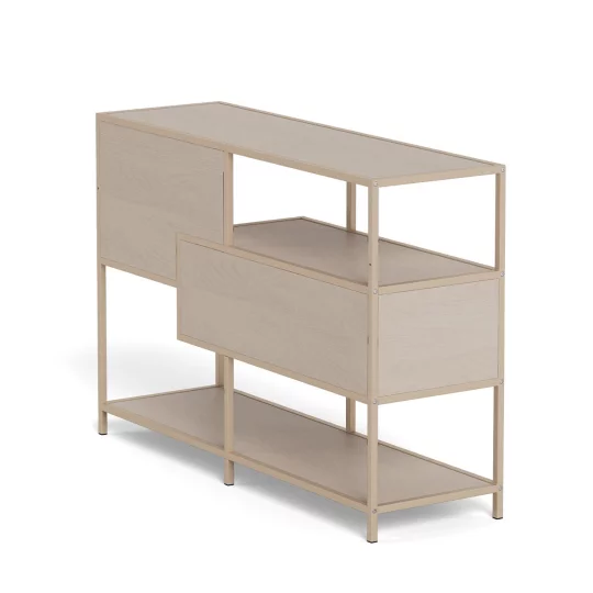 Regał z szufladami ZAKARIA 114x35 beżowy - Zdjęcie 3