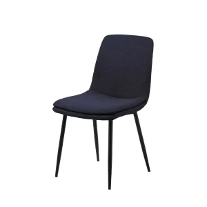 Krzesło tapicerowane BRERA granatowe