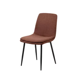 Krzesło tapicerowane BRERA brązowe