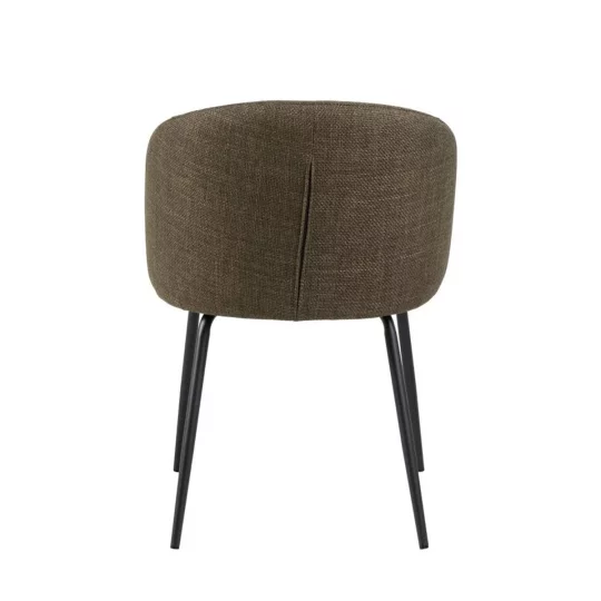 Krzesło tapicerowane ZANE ciemnozielone - Zdjęcie 3