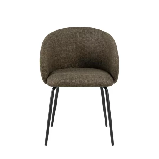 Krzesło tapicerowane ZANE ciemnozielone - Zdjęcie 4
