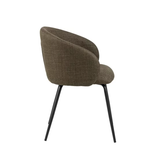 Krzesło tapicerowane ZANE ciemnozielone - Zdjęcie 5