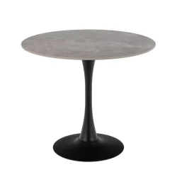 Stół okrągły LAURENT fi 90 szary kamień