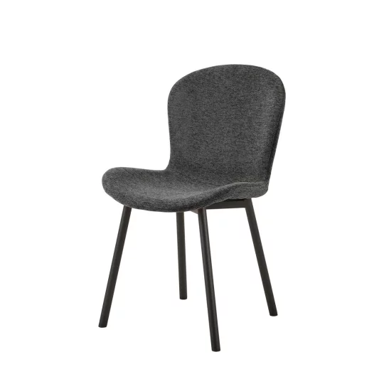 Krzesło tapicerowane SANTOS ciemnoszare