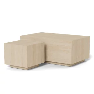 Podwójny stolik kawowy ZENIT 100x60 beżowy