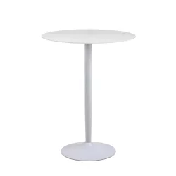 Stolik barowy LAURENT fi 80 biały