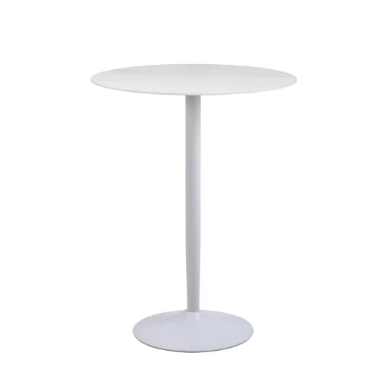 Stolik barowy LAURENT fi 80 biały