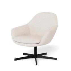 Fotel tapicerowany obrotowy BENO ecru