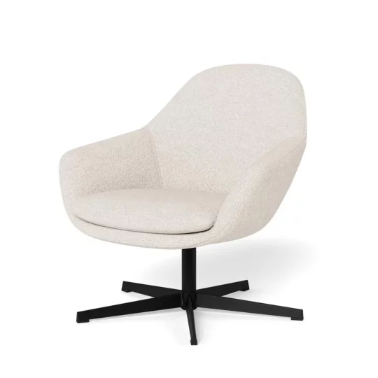 Fotel tapicerowany obrotowy BENO ecru