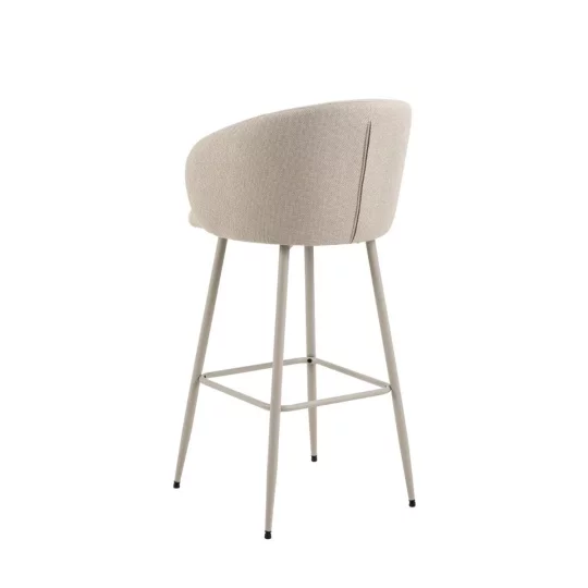 Hoker tapicerowany ZANE beżowy - Zdjęcie 5