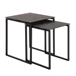 Podwójny stolik kawowy ANDRES czarny