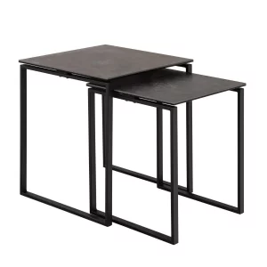 Podwójny stolik kawowy ANDRES czarny