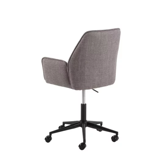 Krzesło biurowe tapicerowane VERMONT jasnobrązowe - Zdjęcie 2