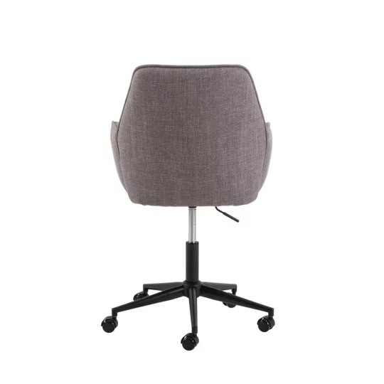 Krzesło biurowe tapicerowane VERMONT jasnobrązowe - Zdjęcie 3