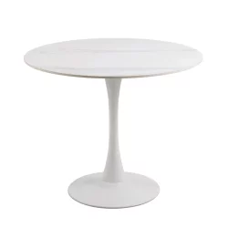 Stół okrągły LAURENT fi 90 biały