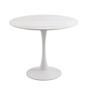Stół okrągły LAURENT fi 90 biały