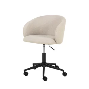 Krzesło biurowe tapicerowane ZANE beżowe