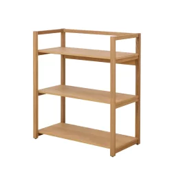 Regał z trzema półkami PIGALE 80x40 drewniany