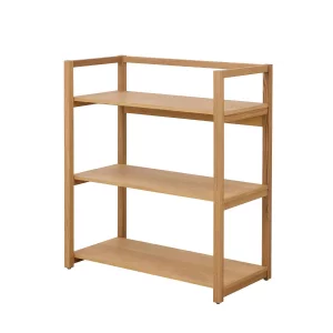 Regał z trzema półkami PIGALE 80x40 drewniany