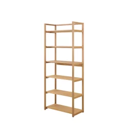 Regał z sześcioma półkami PIGALE 80x40 drewniane