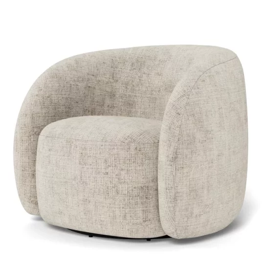 Fotel tapicerowany BLANES beżowy