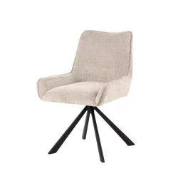 Krzesło tapicerowane BIZA beżowe