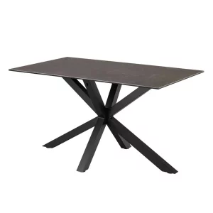 Stół prostokątny RITA 135x80 czarny