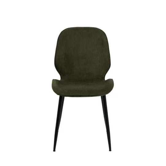 Krzesło tapicerowane DAVOS ciemnozielone - Zdjęcie 4