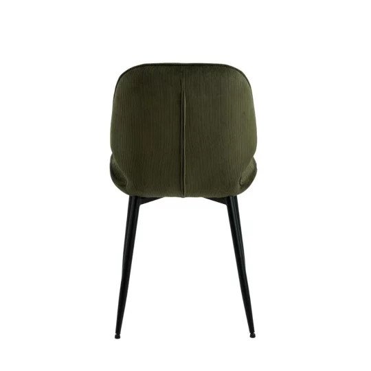 Krzesło tapicerowane DAVOS ciemnozielone - Zdjęcie 5