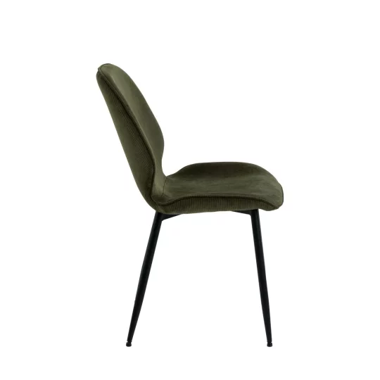 Krzesło tapicerowane DAVOS ciemnozielone - Zdjęcie 3