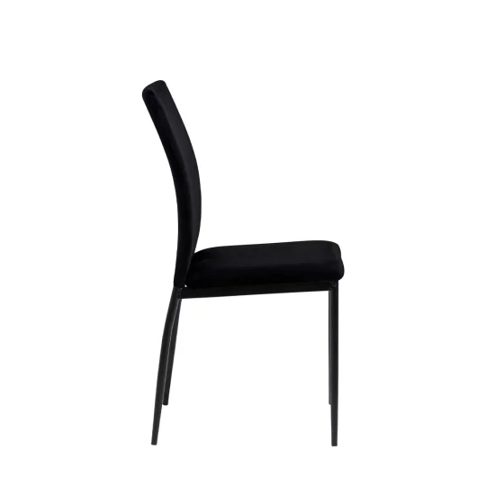 Krzesło tapicerowane TIVOLI czarne - Zdjęcie 5
