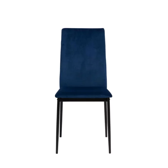 Krzesło tapicerowane TIVOLI niebieskie - Zdjęcie 4